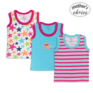 Mother's Choice 3 Pack Sleeveless Tank Top Tees (Fun in the Sun/IT9050)