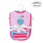 Load image into Gallery viewer, Mother&#39;s Choice 3 Pack Bibs &amp; 3 Pack Burf Cloths Set Owl (IT9257)
