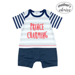 Load image into Gallery viewer, Mother&#39;s Choice 1 Piece Baby Short Sleeve Romper (Prince Charming/IT9560)
