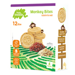 Load image into Gallery viewer, Little Freddie 4 Packs Monkey Bites Oat &amp; Raisin Biscuits 80g (4x20g)
