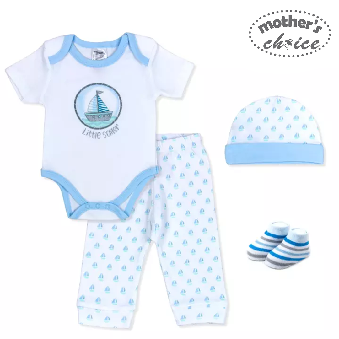 Mother's Choice 4 Piece Layette Gift Set (IT2717-Sailor)