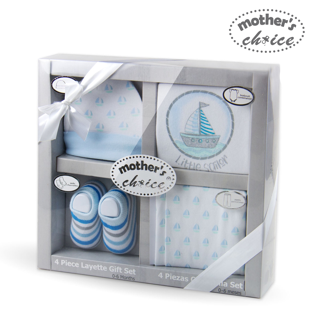 Mother's Choice 4 Piece Layette Gift Set (IT2717-Sailor)