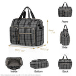 Load image into Gallery viewer, Colorland Mommy Diaper Tote Bag TT199-A/Black Grid)
