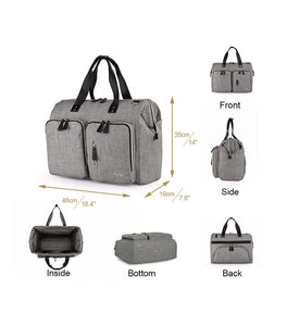Colorland Mommy Diaper Tote Bag TT199-C/Gray)