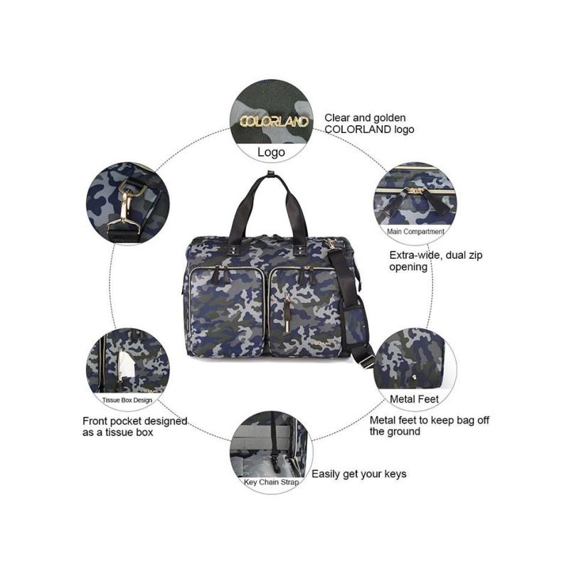 Colorland Mommy Diaper Tote Bag TT199-D/Camo)