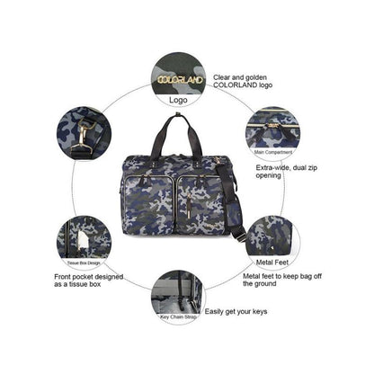 Colorland Hanna Tote Baby Changing Bag (TT199-D/Camouflage)