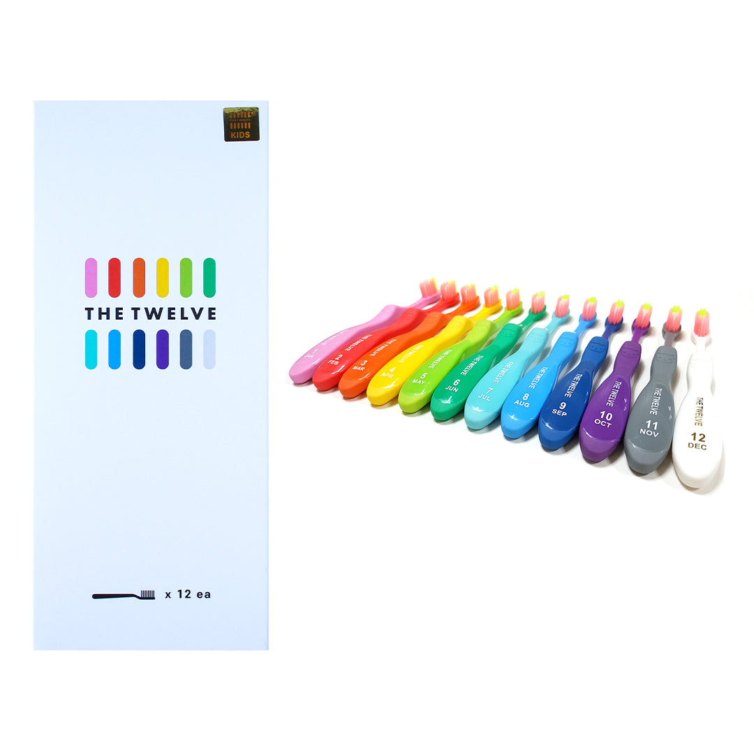 The Twelve Kids Toothbrush in Vivid Color 12 pcs (Ages 3+)