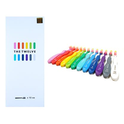 The Twelve Kids Toothbrush in Vivid Color 12 pcs (Ages 3+)