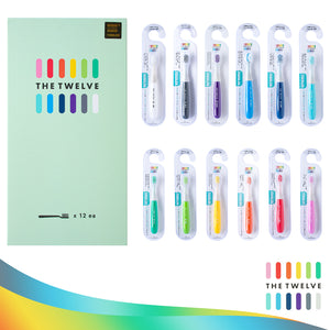 The Twelve Toddler Toothbrush in Vivid Color 12 pcs (1-3 years old)