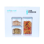 Load image into Gallery viewer, Ankou Airtight 3 Piece Multipurpose Airtight Food Storage Container Square Gift Set (850ml &amp; 2000ml)

