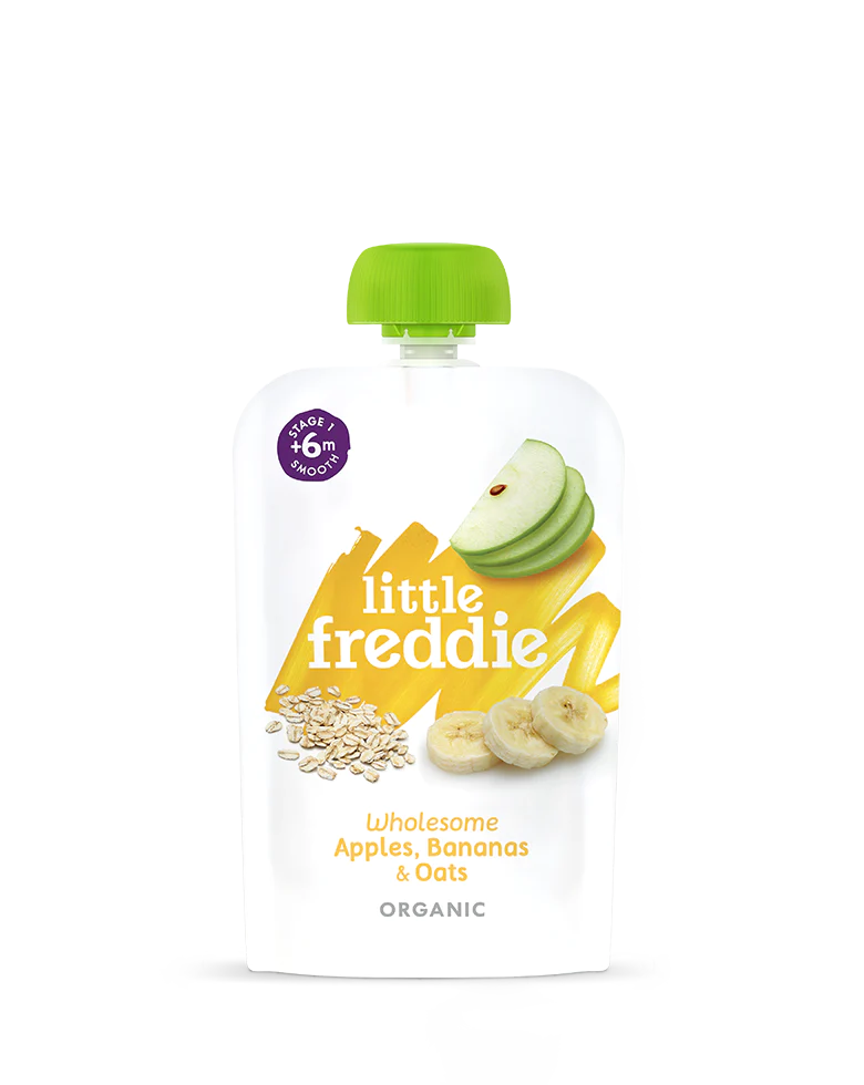 Little Freddie Wholesome Apples, Banana and Oats 100g