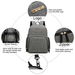 Load image into Gallery viewer, Colorland Mommy Diaper Backpack (BP155-B/Gray)
