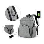 Load image into Gallery viewer, Colorland Mommy Diaper Backpack (BP155-B/Gray)
