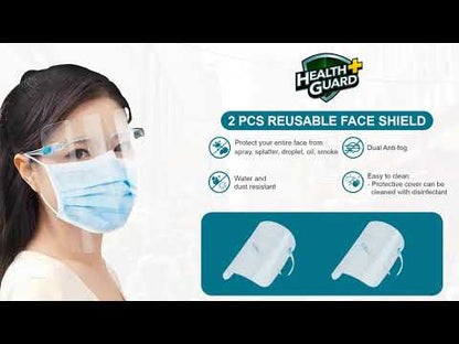 Health Guard 2 pcs Reusable Protective Face Shields with Box (HH-015)