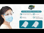 Load and play video in Gallery viewer, Health Guard 2 pcs Reusable Protective Face Shields with Box (HH-015)

