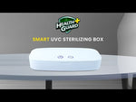 Load and play video in Gallery viewer, Health Guard Smart UVC Sterilizing Box with Wireless Charging (HG-SBX)
