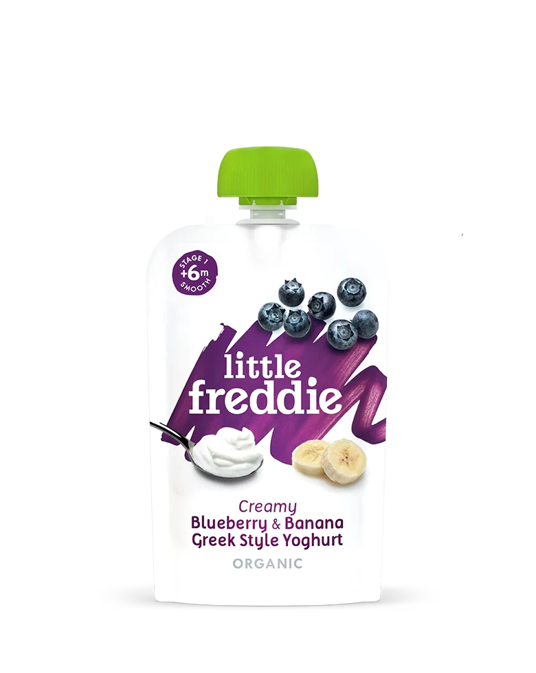 Little Freddie Creamy Blueberry & Banana Greek Style Yoghurt 100g